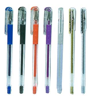 Pentel Hybrid Rollerball Pen Each Grip Blue